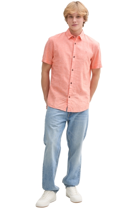 Tom Tailor oranje heren overhemd | Model