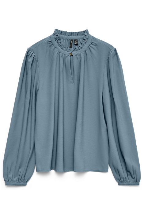 Vero Moda blauwe dames t-shirt | Vooraanzicht