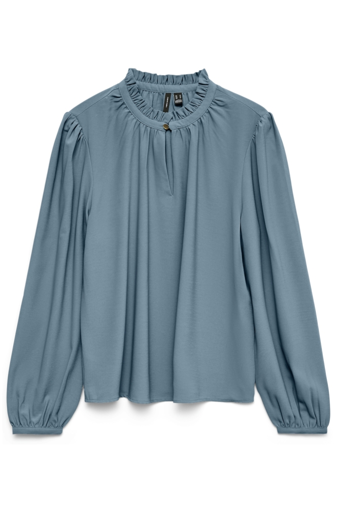 Vero Moda blauwe dames blouse | Vooraanzicht