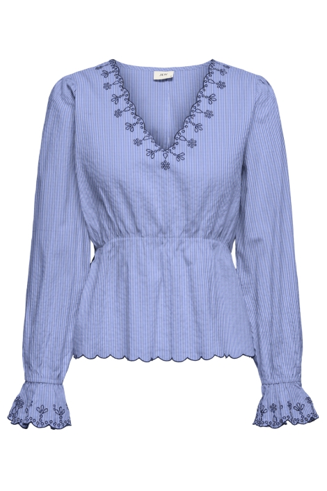 Jacqueline de Yong blauwe dames blouse | Vooraanzicht