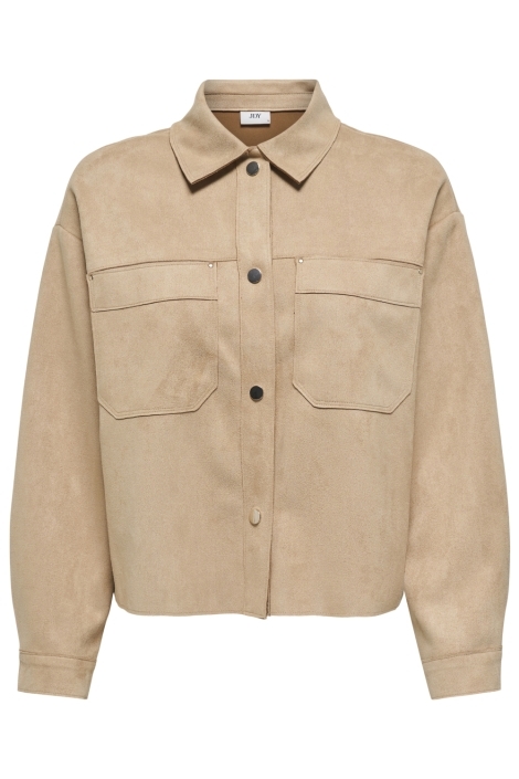 Jacqueline de Yong camel dames blouse | Vooraanzicht