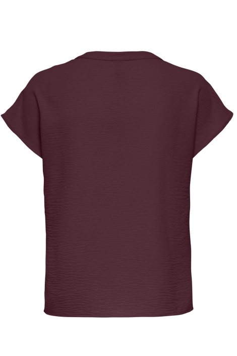 Jacqueline de Yong bordeaux dames t-shirt | Achteraanzicht