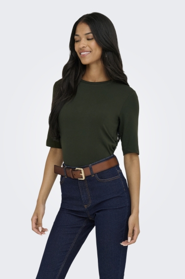 Jacqueline de Yong JDYMILA S/S LOOSE TOP JRS 15355859 ROSIN