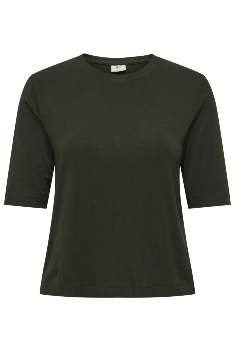 Jacqueline de Yong groene dames t-shirt | Vooraanzicht