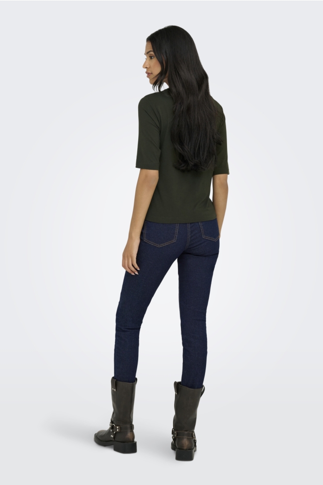 Jacqueline de Yong groene dames t-shirt | Model