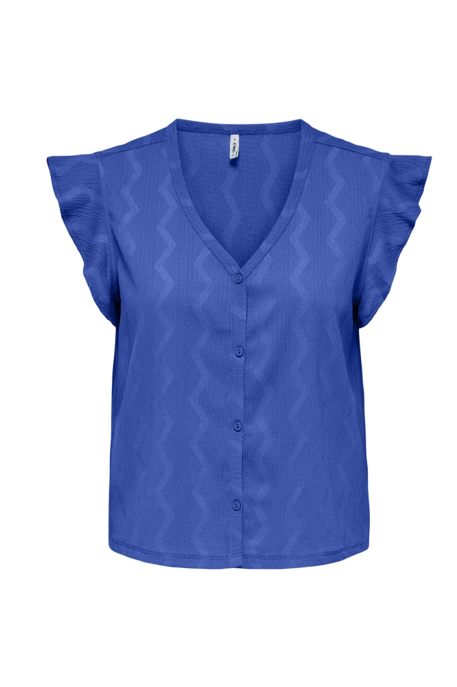 ONLDIA S/S V-NECK TOP CS CBO JRS 15357550 DAZZLING BLUE