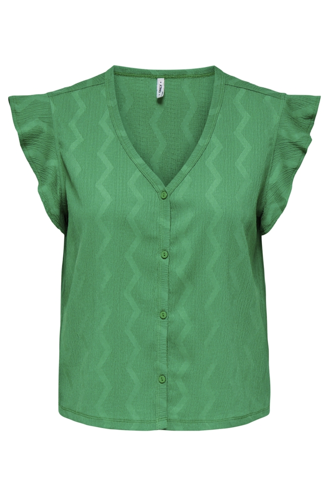 ONLDIA S/S V-NECK TOP CS CBO JRS 15357550 DEEP MINT