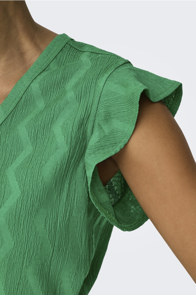 ONLDIA S/S V-NECK TOP CS CBO JRS 15357550 DEEP MINT