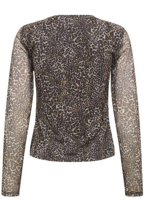 Only camel dames t-shirt | Achteraanzicht