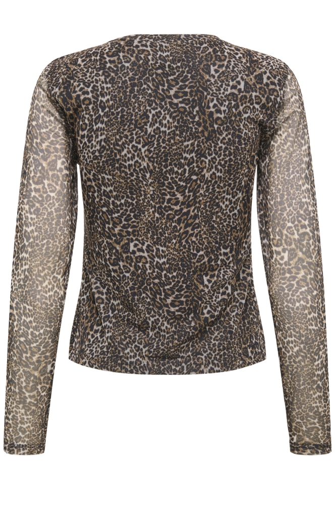 Only camel dames t-shirt | Achteraanzicht