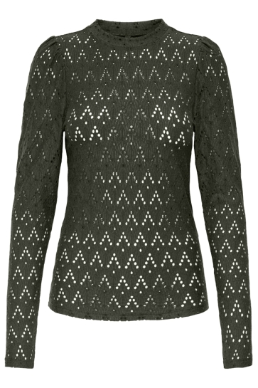 Only T-shirt ONLCATTLEYA LIFE L/S TOP JRS 15356017 ROSIN