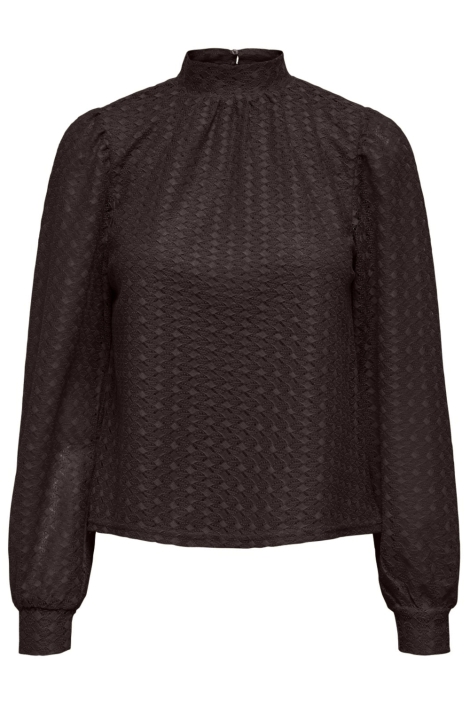 Only bruine dames t-shirt | Achteraanzicht