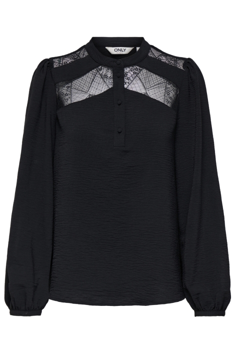 Only zwarte dames blouse | Vooraanzicht