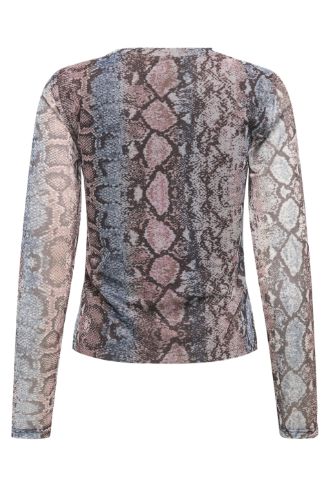 Only blauwe dames top | Achteraanzicht