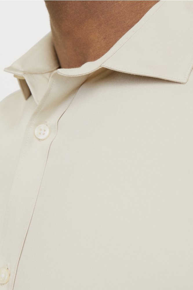 Jack & Jones beige heren overhemd | Close up