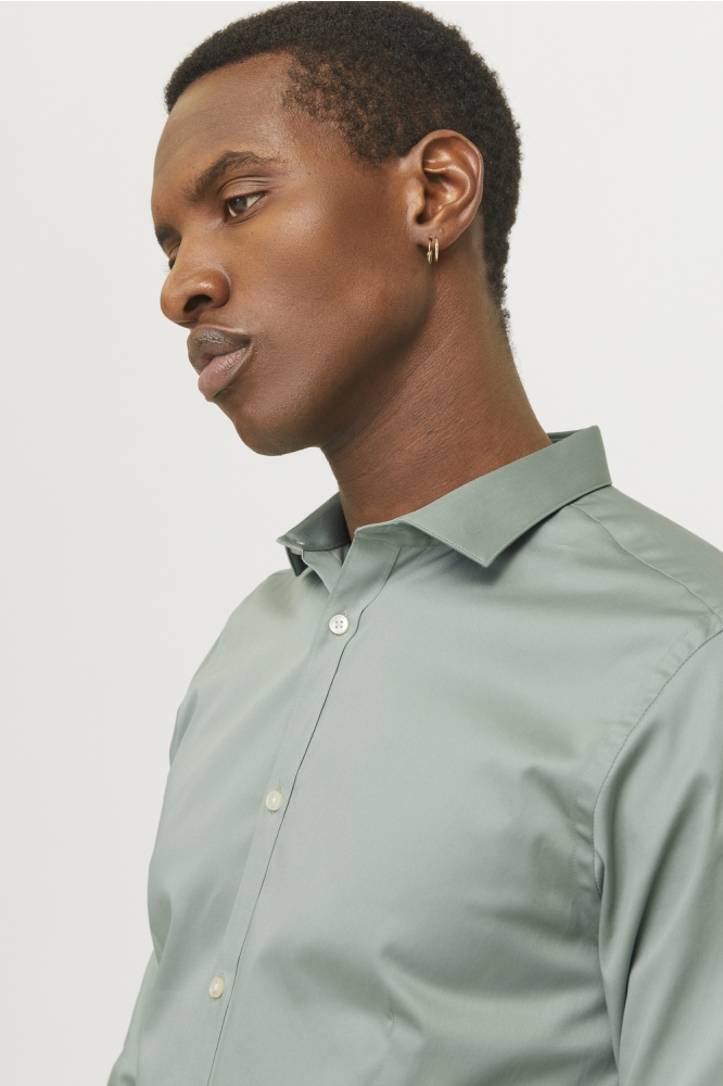JPRBLAPARMA SHIRT L/S NOOS 12097662 ICEBERG GREEN