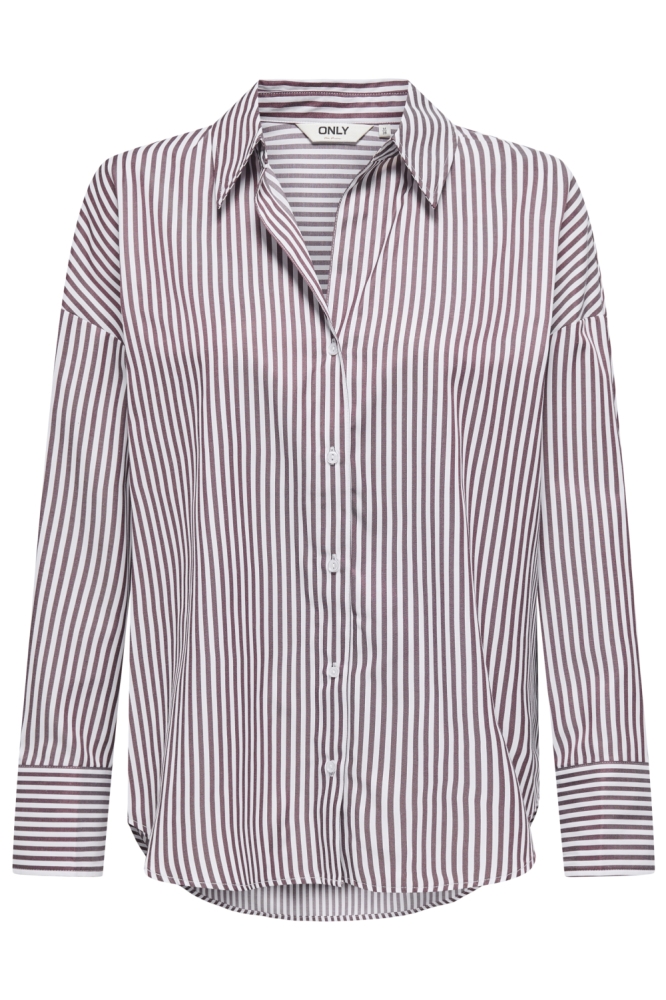 Only bordeaux dames blouse | Vooraanzicht