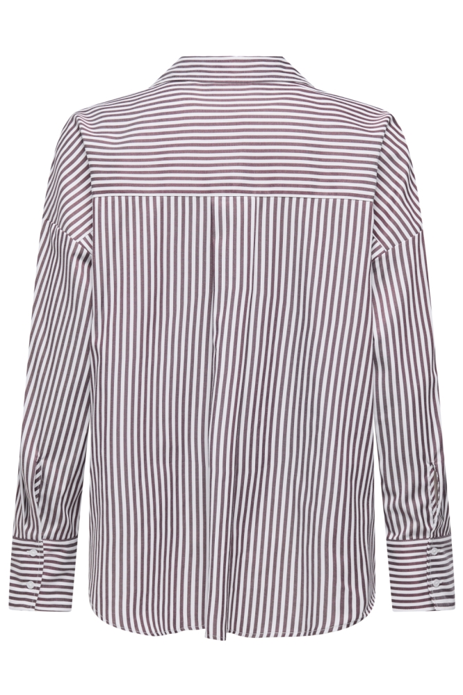 Only bordeaux dames blouse | Achteraanzicht