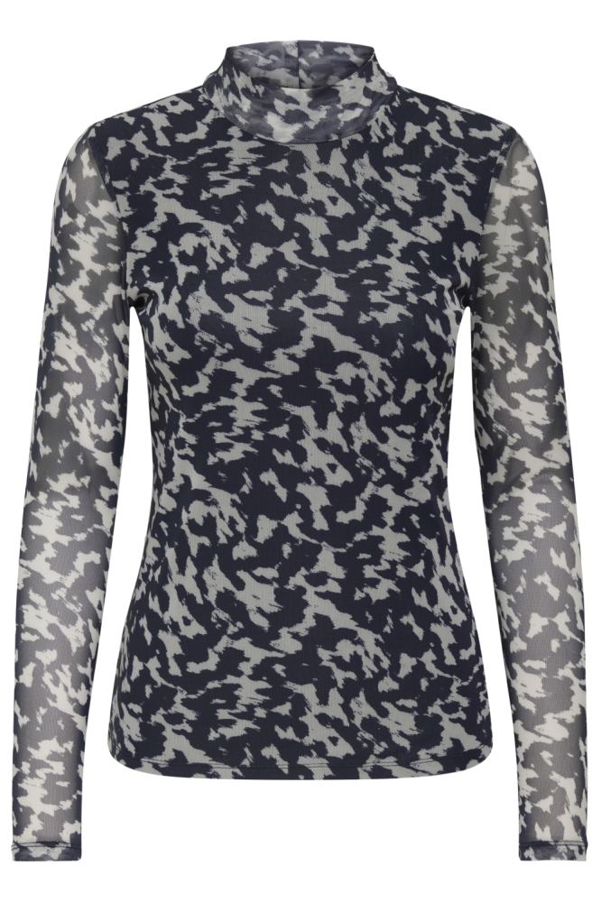 Only blauwe dames t-shirt | Vooraanzicht