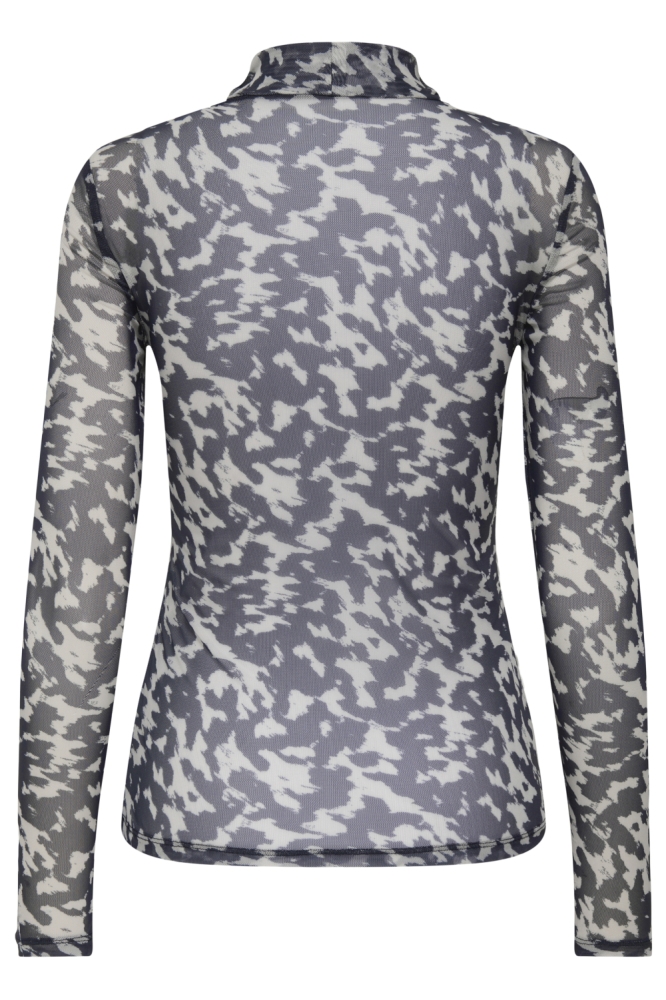 Only blauwe dames t-shirt | Achteraanzicht