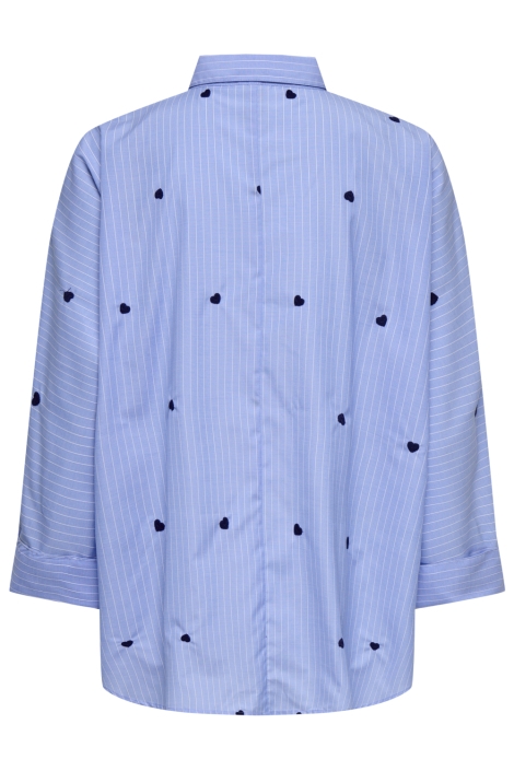 Only blauwe dames blouse | Achteraanzicht