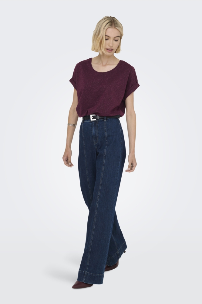 Only bordeaux dames t-shirt | Model