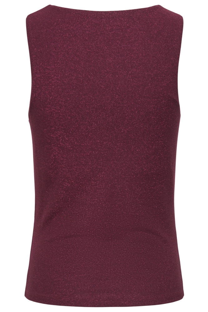 Only bordeaux dames top | Achteraanzicht