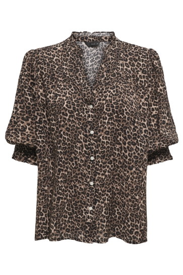 Only Blouse ONLRAYA 3/4 SHIRT WVN NOOS 15332997 Silver Mink/ANIMAL