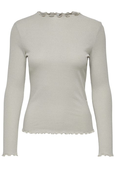 Only beige dames t-shirt | Vooraanzicht