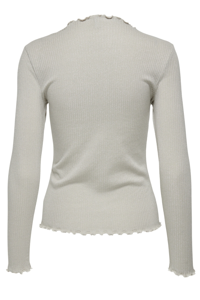 Only beige dames t-shirt | Achteraanzicht