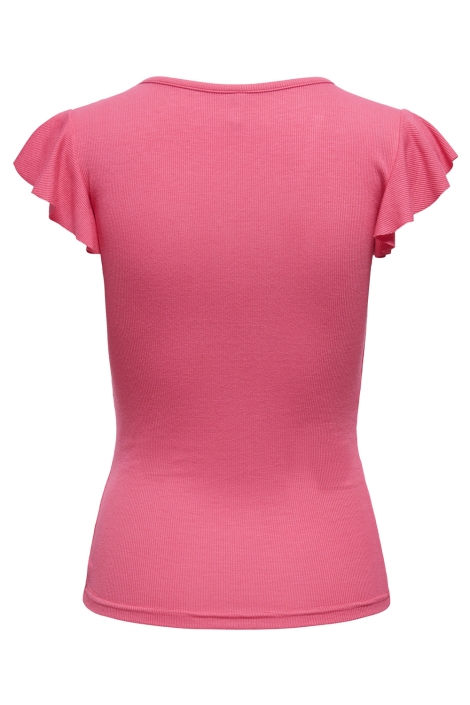 Only roze dames t-shirt | Achteraanzicht