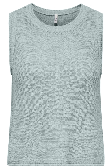 Only Top ONLSUNNY O-NECK TANK TOP KNT NOOS 15350925 Gray Mist