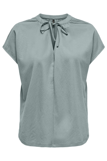 Only T-shirt ONLJANY S/S STRING TOP JRS 15351682 ABYSS