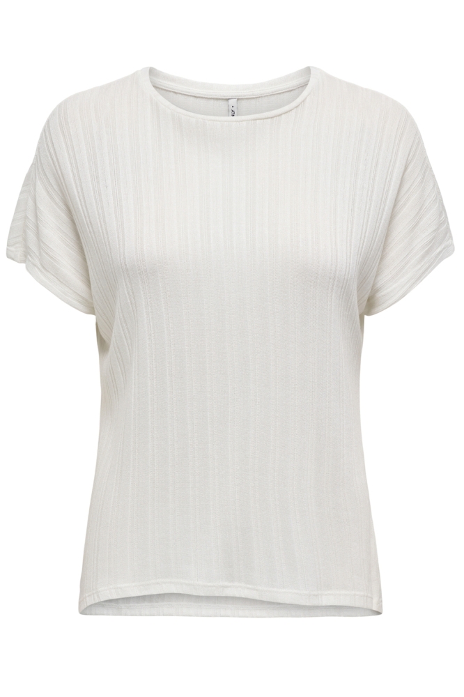 Only witte dames t-shirt | Vooraanzicht