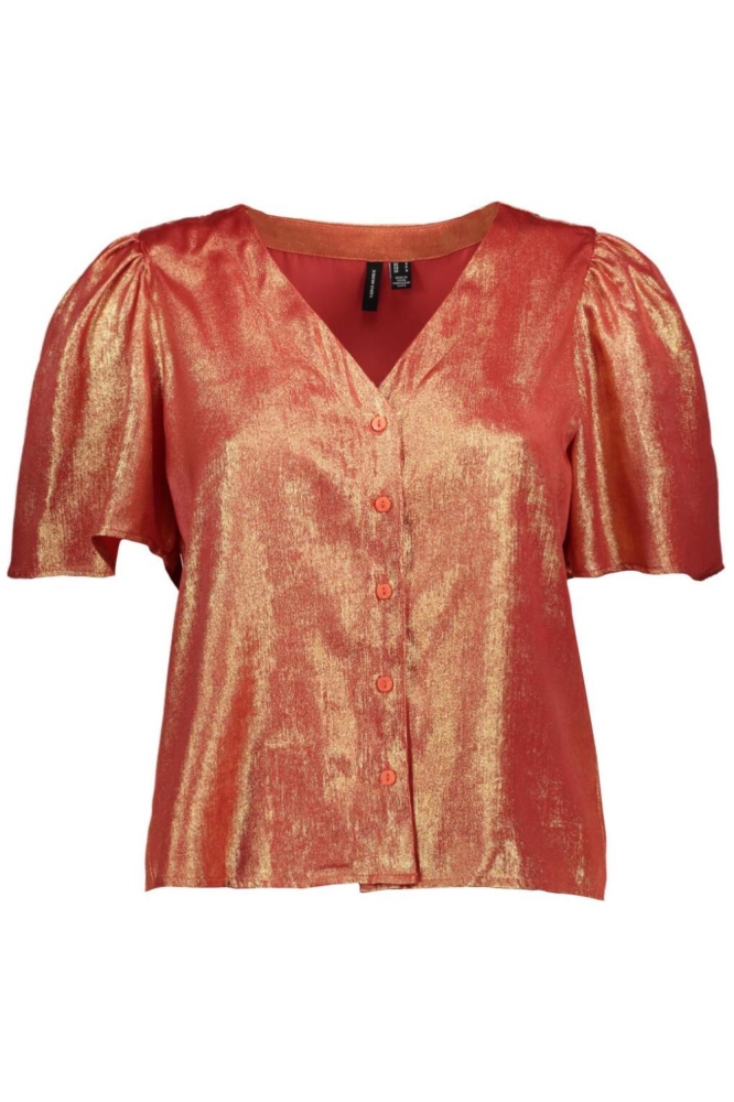 Vero Moda rode dames blouse | Vooraanzicht