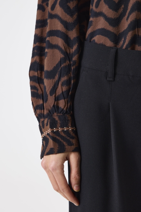 Garcia zwarte dames t-shirt | Close up