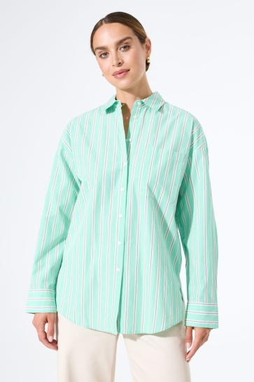 Garcia GESTREEPTE BLOUSE J50031 6993 Emerald Coast