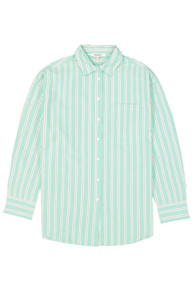 Garcia groene dames blouse | Vooraanzicht