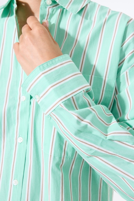 Garcia groene dames blouse | Close up