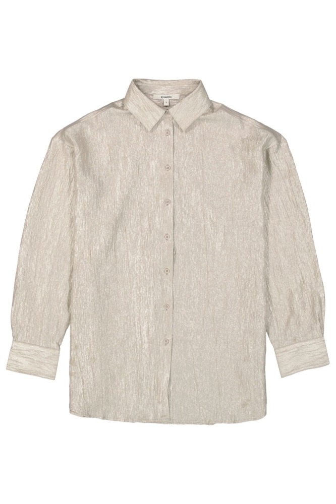 Garcia beige dames blouse | Vooraanzicht