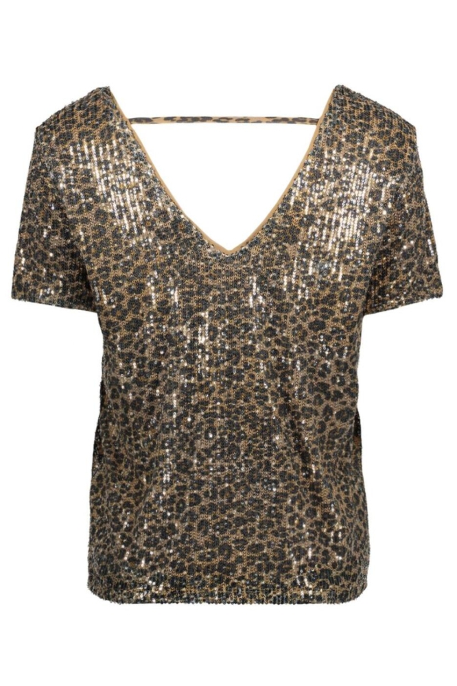 Vero Moda beige dames t-shirt | Achteraanzicht