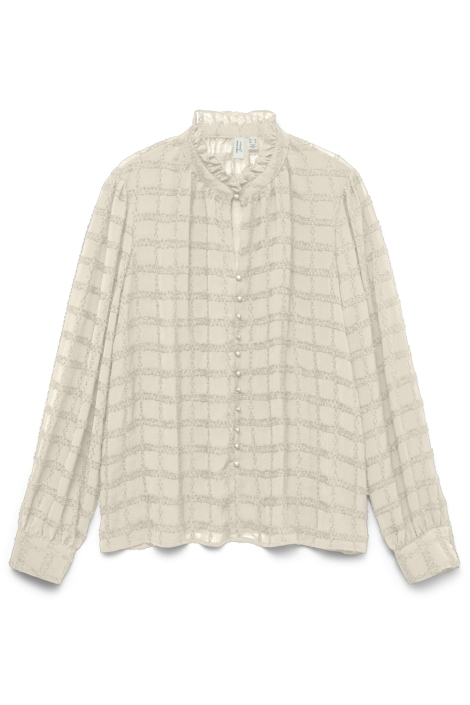 Vero Moda beige dames blouse | Vooraanzicht