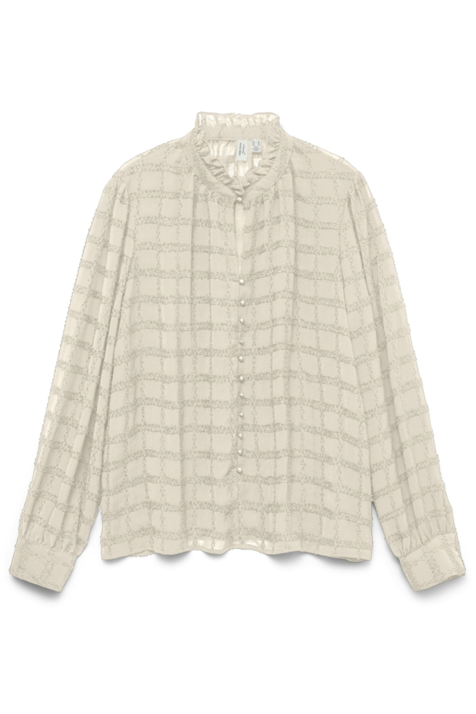 Vero Moda beige dames blouse | Vooraanzicht