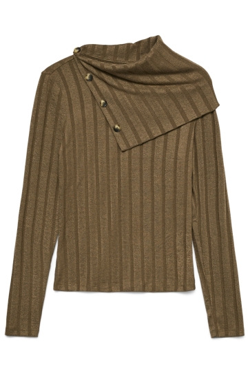 Vero Moda VMKLAUDIA LS ROLL NECK TOP JRS GA 10336173 Cub