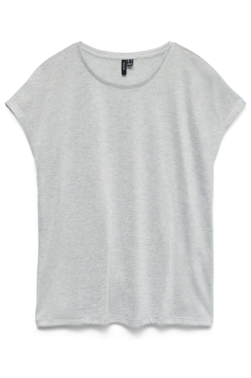 Vero Moda VMSARAH AVA SS TOP JRS GA NOOS 10319988 LIGHT GREY