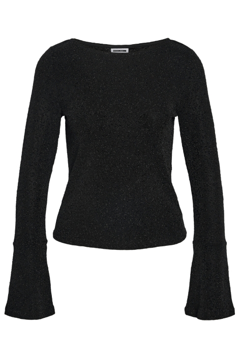 Noisy may zwarte dames t-shirt | Vooraanzicht