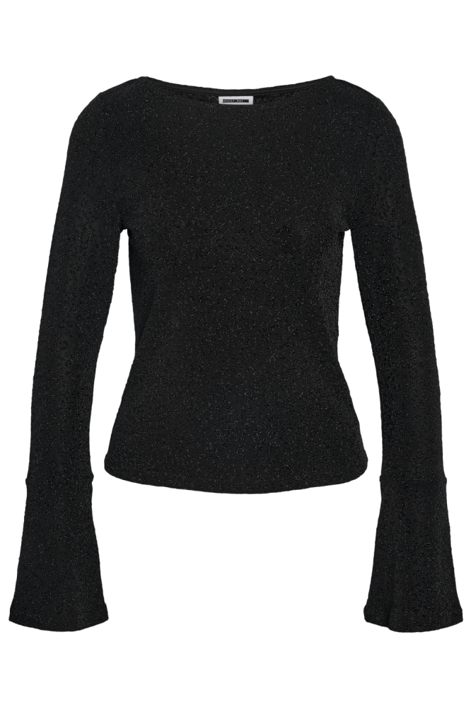 Noisy may zwarte dames t-shirt | Vooraanzicht