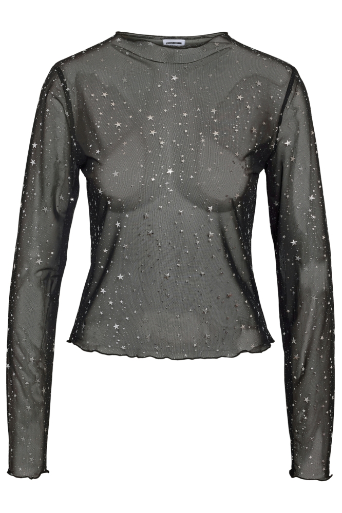 Noisy may zwarte dames t-shirt | Vooraanzicht
