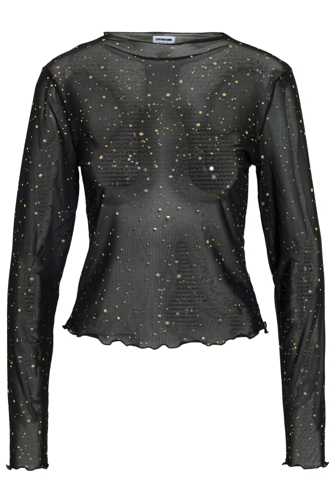 Noisy may zwarte dames t-shirt | Vooraanzicht