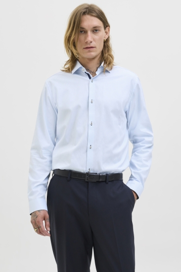 Jack & Jones JPRBLAPARKER DETAIL L/S SHIRT NOOS 12260641 Cashmere Blue